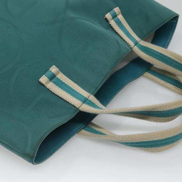 GUCCI Tote Bag Canvas Blue - Picture 6 of 12